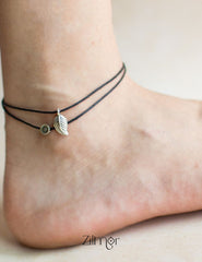 Flower & Leaf Anklet 1-Zilmor