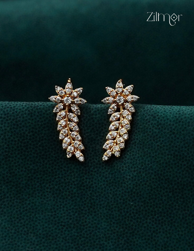Gold Plated AD Stone Bugadi Earrings  - AF1013079