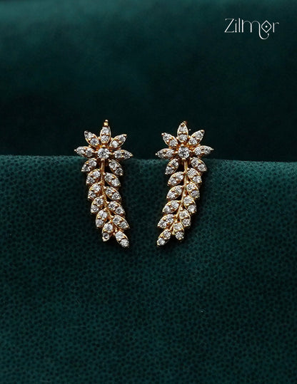 Gold Plated AD Stone Bugadi Earrings  - AF1013079
