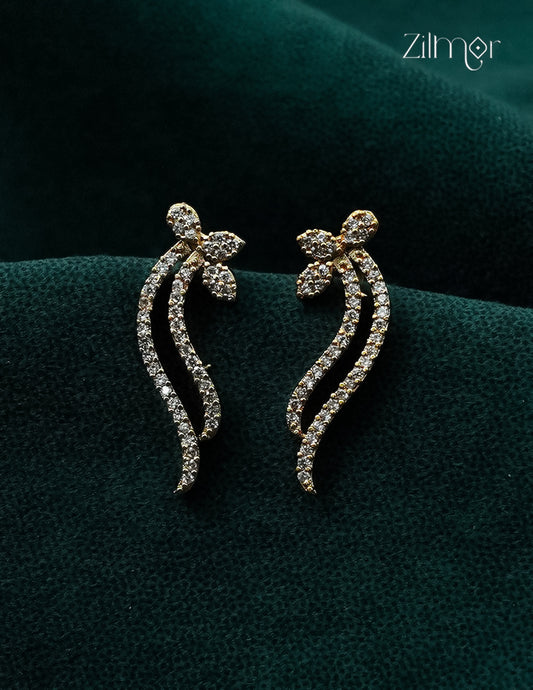 Gold Plated AD Stone Bugadi Earrings - AF1012943
