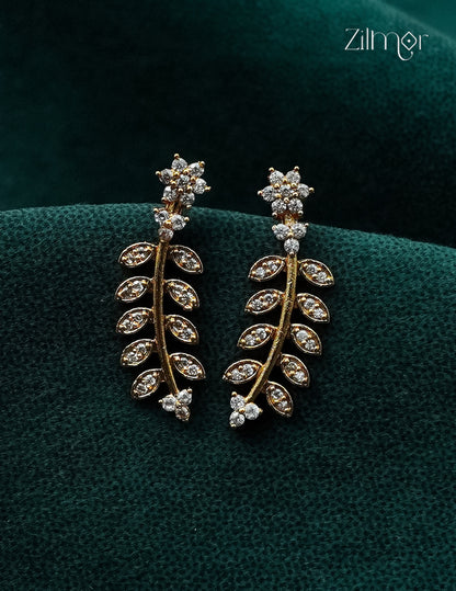 Gold Plated AD Stone Bugadi Earrings - AF1012946