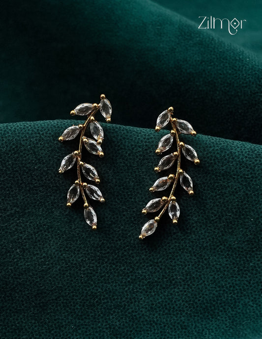 Gold Plated AD Stone Bugadi Earrings - AF1012948