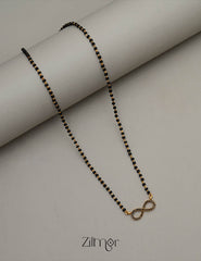 Gold Plated AD Stone Pendant Mangalsutra Necklace - KE100433 2-Zilmor