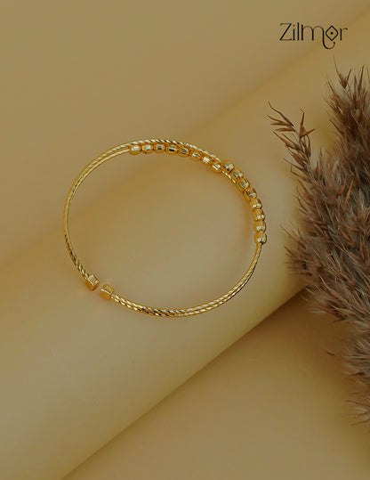 18K Gold Plated  Adjustable Bracelet Bangle -TR1012331