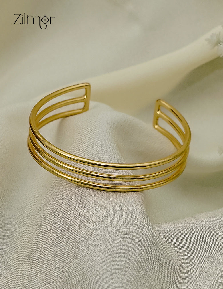 Gold Plated Adjustable Cuff Bangle - AS1012931