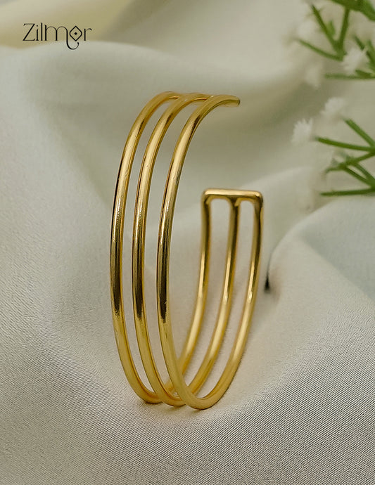 Gold Plated Adjustable Cuff Bangle - AS1012931