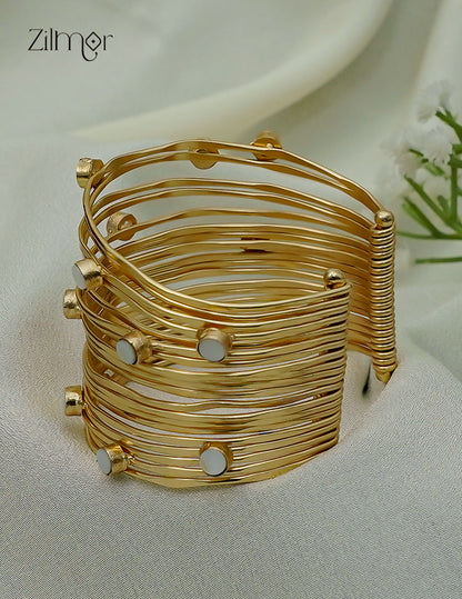 Gold Plated Adjustable Cuff Bangle - AS1012941