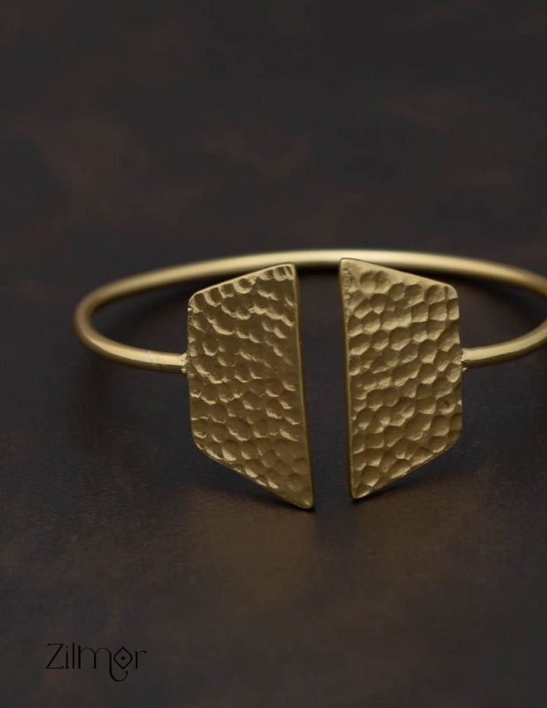 Gold Plated Brass Adjustable Bangle - AS100714 3-Zilmor