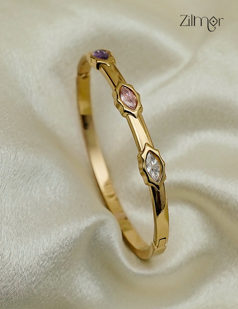 Anti Tarnish  AD Stone Bangle - KAK016