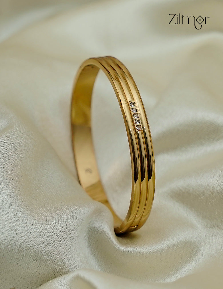 Anti Tarnish Openable AD Stone Bangle - KAK020
