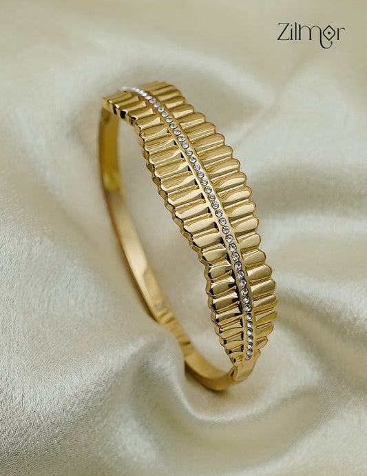 Anti Tarnish Openable AD Stone Bangle - KAK027