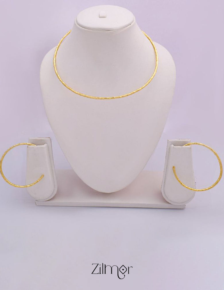 Grace - Cuff Necklace with matching Earrings 3-Zilmor