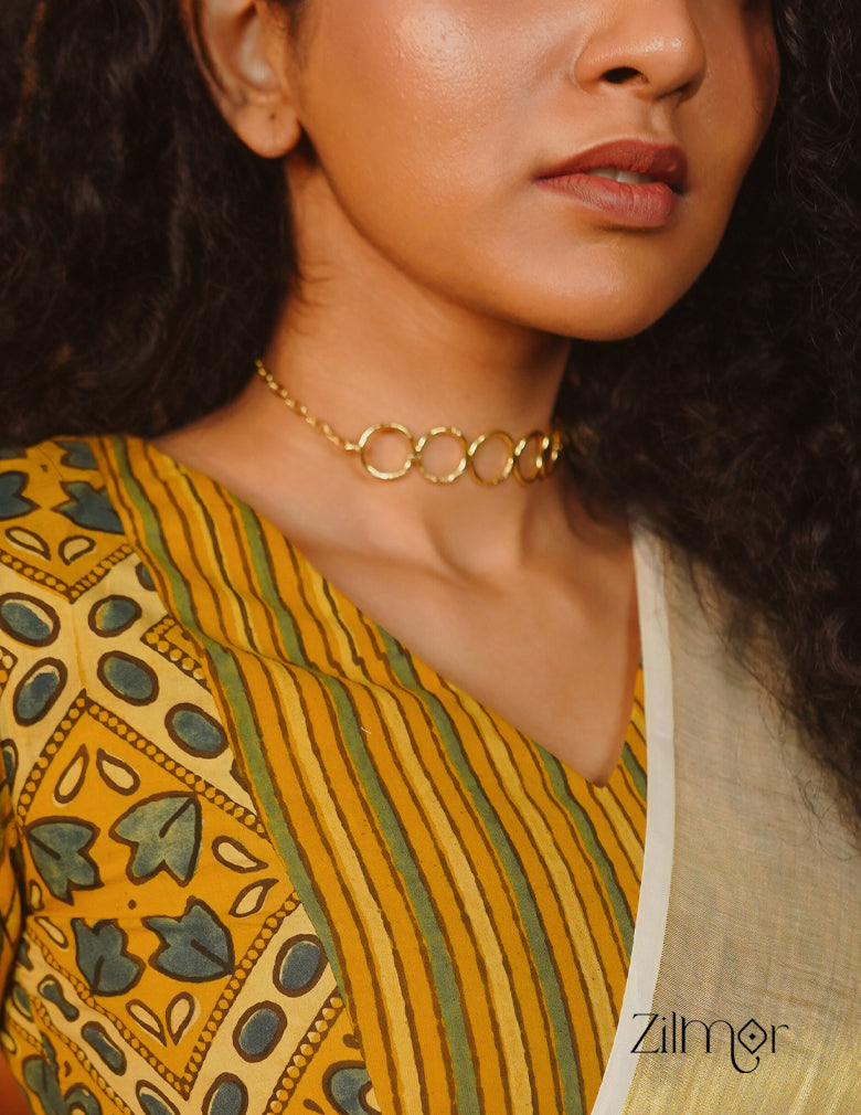 Hasli Choker Necklace Earring Set - AS100826 3-Zilmor