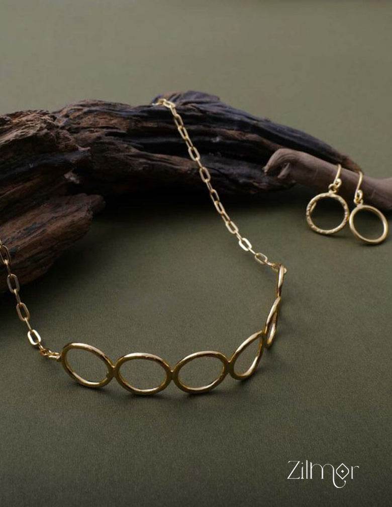 Hasli Choker Necklace Earring Set - AS100826 4-Zilmor