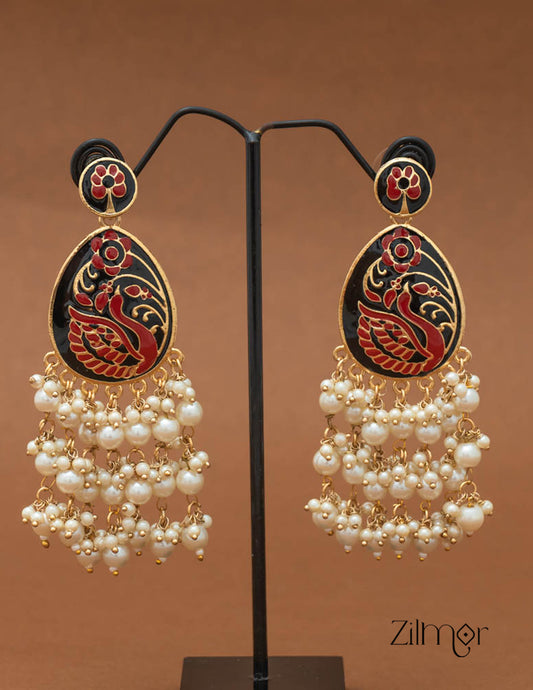 Ishika Pearl Clustering Earrings 1-Zilmor