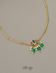 KA1011490 -   Antique Kemp Lotus Neckpiece Earrings Set 2-Zilmor