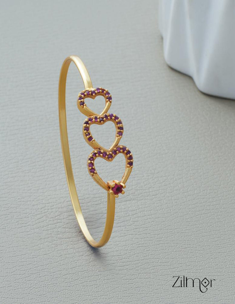 KF1011351 - Gold Plated AD Stone Openable Bangle