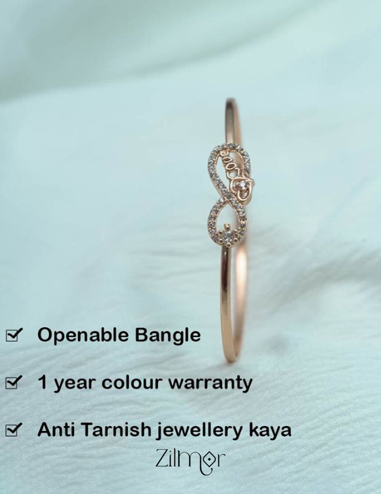 Openable Angle KF101240 - Gold Plated Openable Bangle – Zilmor