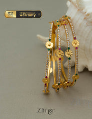 KF101664 - Gold Plated AD Bangles 1-Zilmor