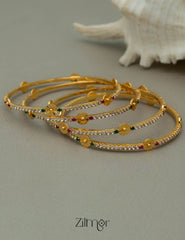 KF101664 - Gold Plated AD Bangles 2-Zilmor