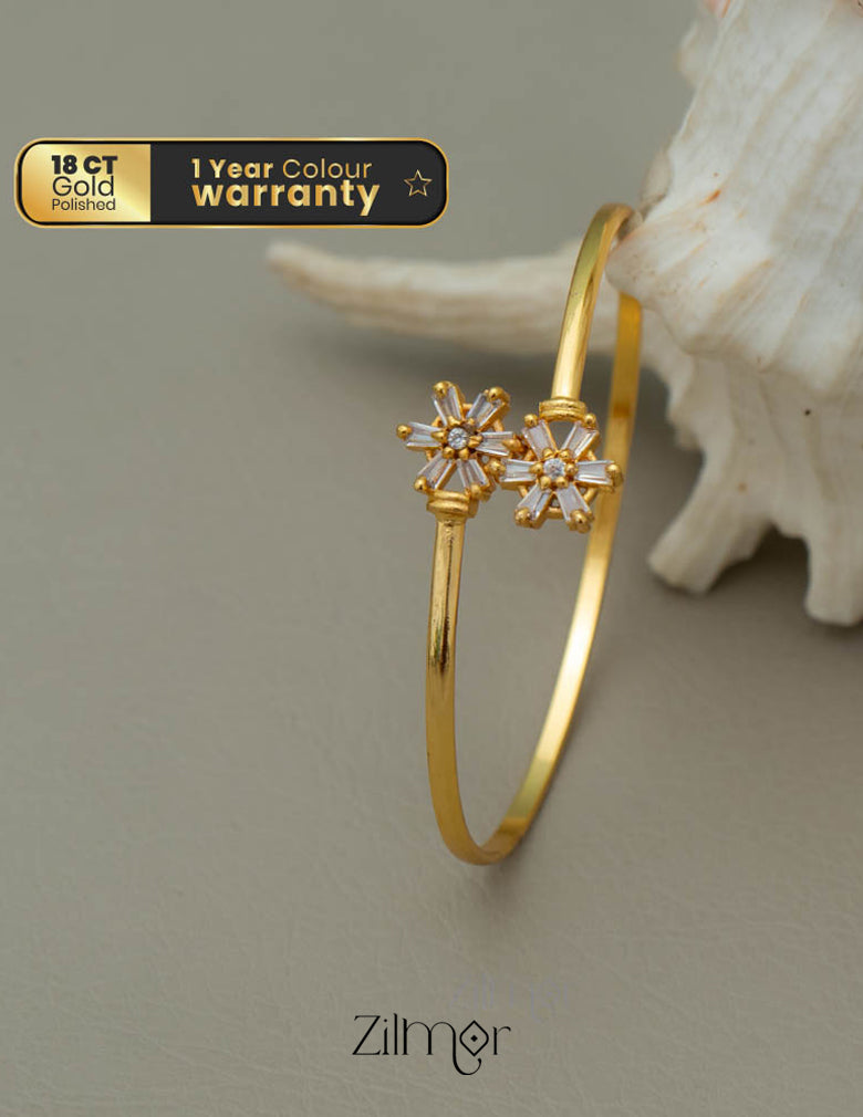 KF101675 - Gold Plated Adjustable Bangle 1-Zilmor