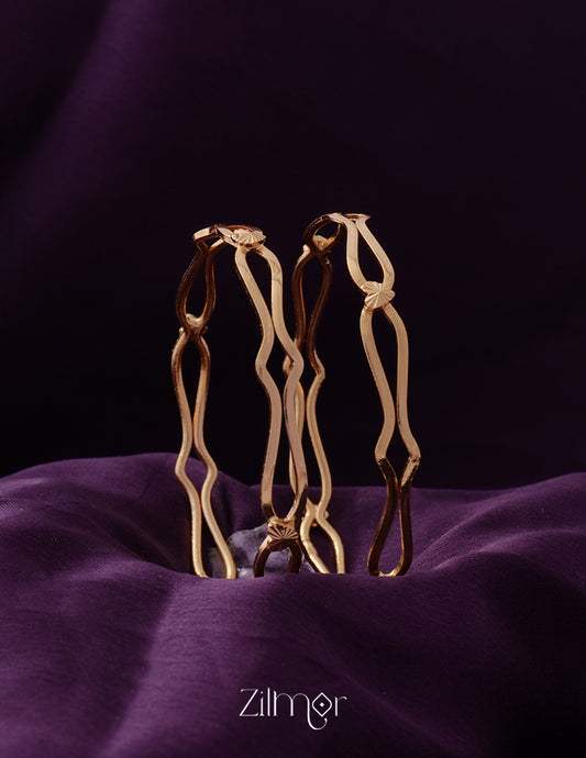KF200160 - Gold Plated  Bangle (pair)