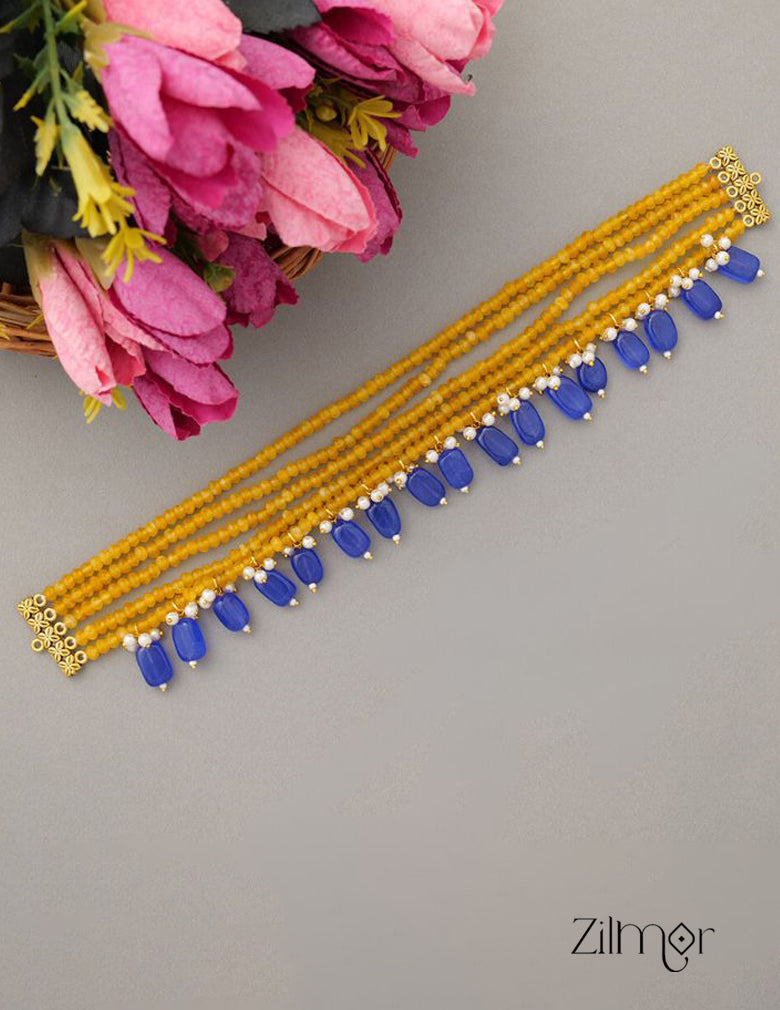 KH100972 - Onyx  Stone Choker Necklace 4-Zilmor