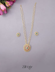KH101001 - Pearl Haram Necklace Set with Earrings