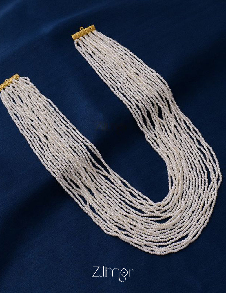 KH101083 - Pearl Layer Long Necklace 3-Zilmor