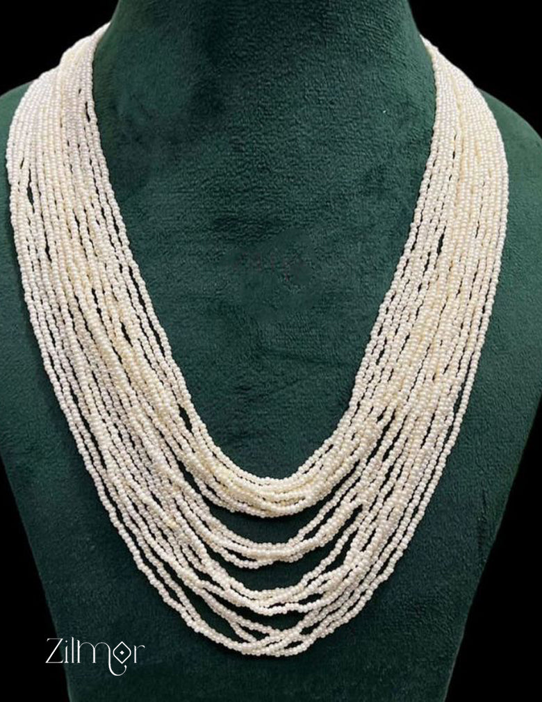 KH101083 - Pearl Layer Long Necklace 2-Zilmor