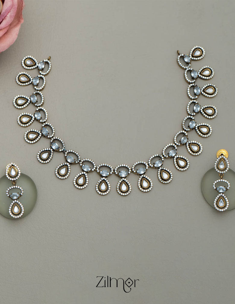 KH101210 - Victorian AD Necklace Earring Set 5-Zilmor