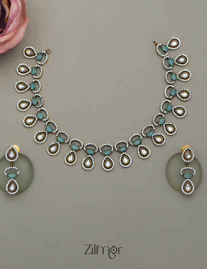 KH101210 - Victorian AD Necklace Earring Set 6-Zilmor