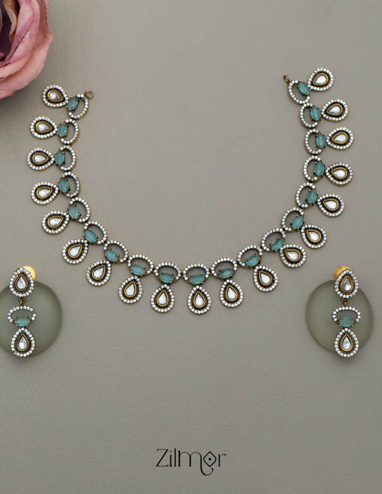 KH101210 - Victorian AD Necklace Earring Set 6-Zilmor