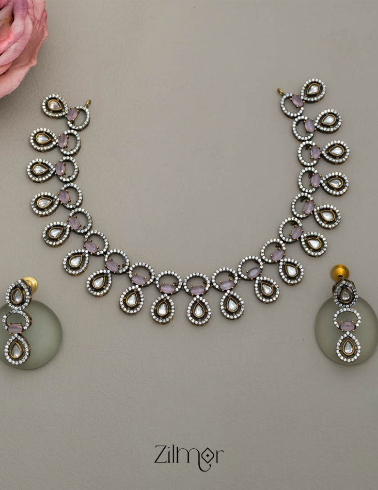 KH101210 - Victorian AD Necklace Earring Set 4-Zilmor