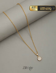 KJ101179  -Simple pendant Necklace 1-Zilmor
