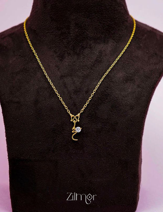 KJ101182 - Simple pendant Necklace