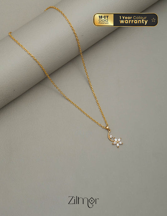 KJ101186 - Simple pendant Necklace