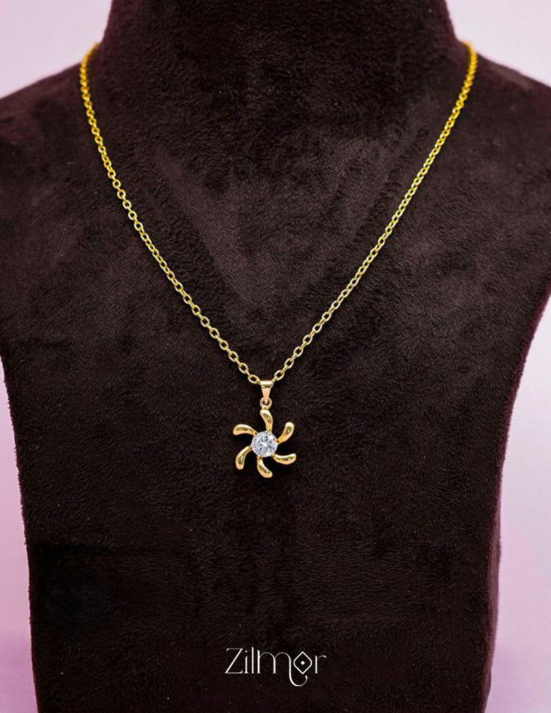 KJ101189 - Simple pendant Necklace 2-Zilmor