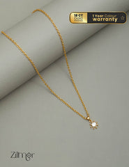 KJ101190 - Simple pendant Necklace 1-Zilmor