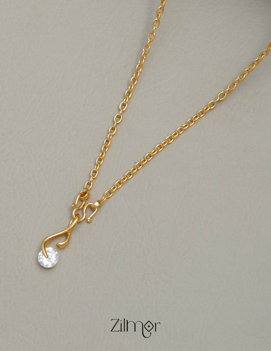 KJ101192 - Simple pendant Necklace