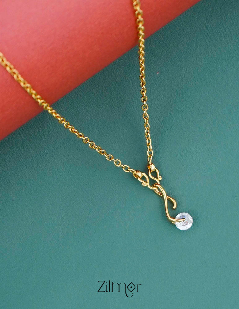 KJ101192 - Simple pendant Necklace 3-Zilmor