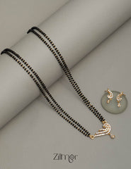 KJ101346 - Mangalsutra Necklace Earring Set 1-Zilmor