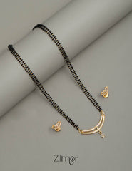 KJ101348 - Mangalsutra Necklace Earring Set 1-Zilmor