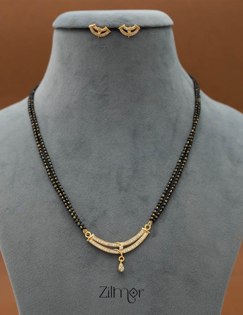 KJ101348 - Mangalsutra Necklace Earring Set 2-Zilmor