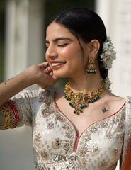 KK101203 - Antique Temple Choker  Necklace set 1-Zilmor