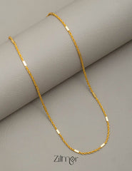 KN101650 - Anti Tarnish Simple Necklace 2-Zilmor
