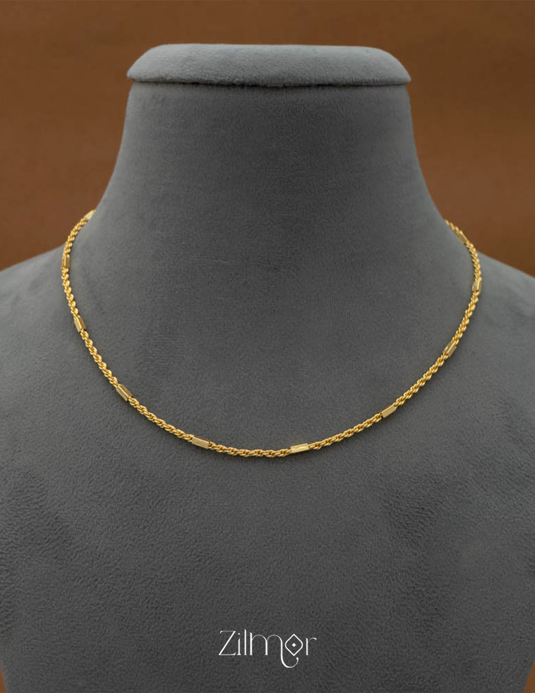 KN101650 - Anti Tarnish Simple Necklace 3-Zilmor