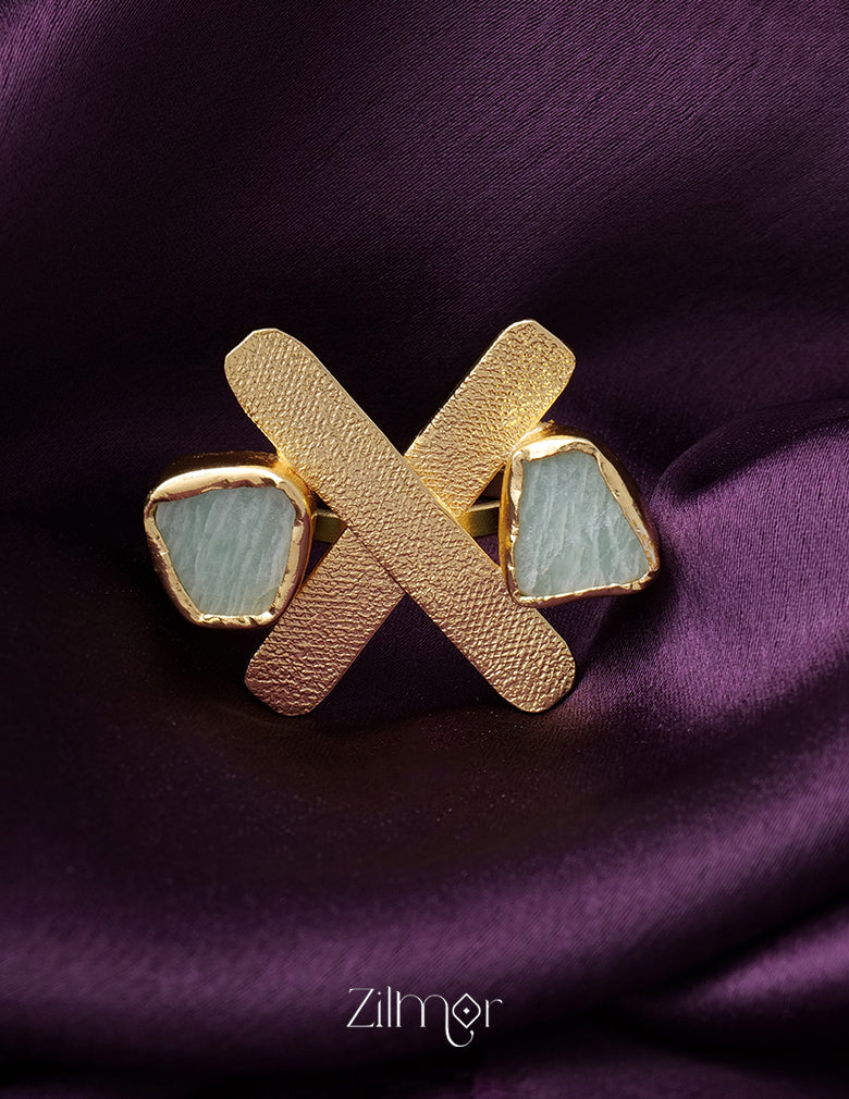 KR200127 - Natural Raw Stone Ring