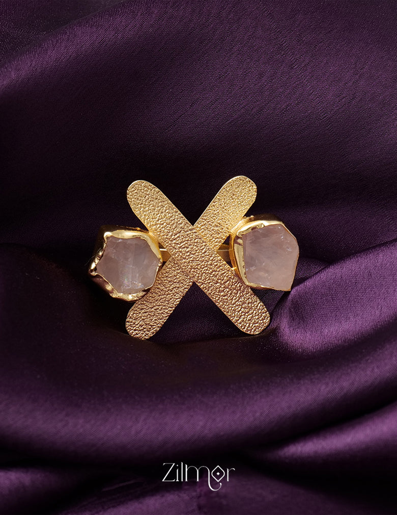 KR200127 - Natural Raw Stone Ring