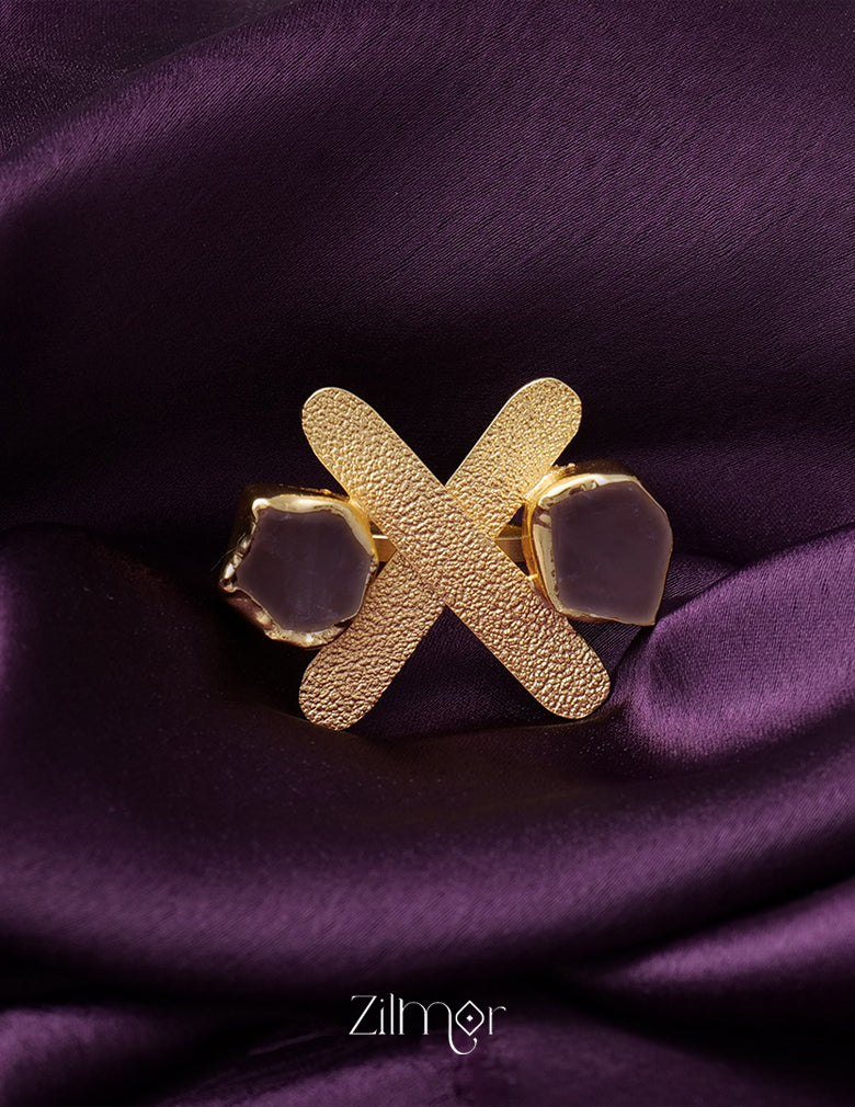 KR200127 - Natural Raw Stone Ring